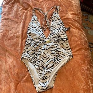 Victoria’s Secret High Leg Plunge One piece Size M